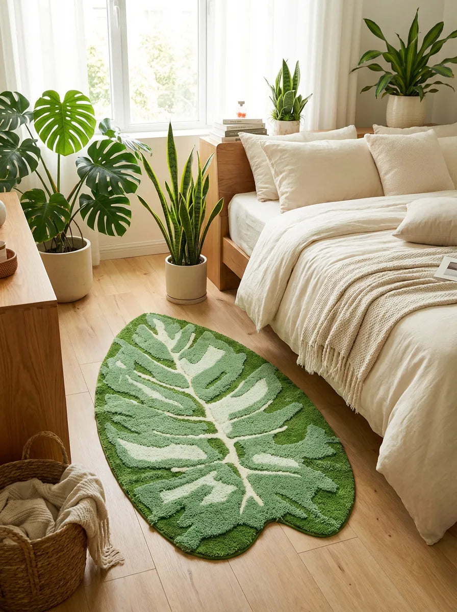 Alfombra en dormitorio