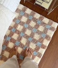 Alfombra Cuadros Suaves antideslizante para uso diario