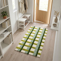 Alfombra Campo Verde en cocina junto a la encimera