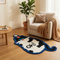 Alfombra Gato Oh en dormitorio infantil