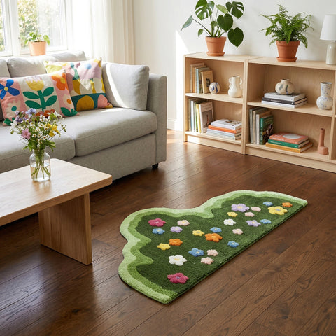 Alfombra Prado Floral para dormitorio diseño floral | TUTU HOME