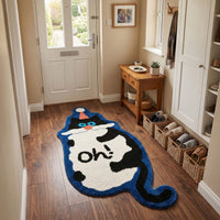 Alfombra Gato Oh decorativa con forma de gato | TUTU HOME