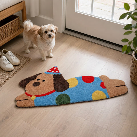 Alfombra infantil Perrito Feliz Fiesta para dormitorio