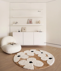 Alfombra redonda Brisa Oriental para dormitorio o salón | TUTU HOME