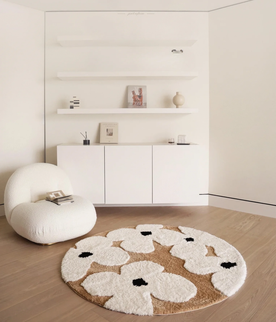 Alfombra redonda Brisa Oriental para dormitorio o salón | TUTU HOME