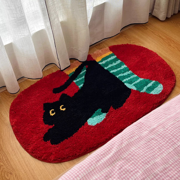 Alfombra Michi detalle diseño gato